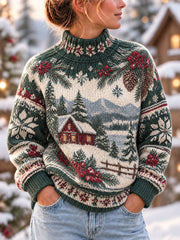 Women's Nordic-Style Christmas Tops