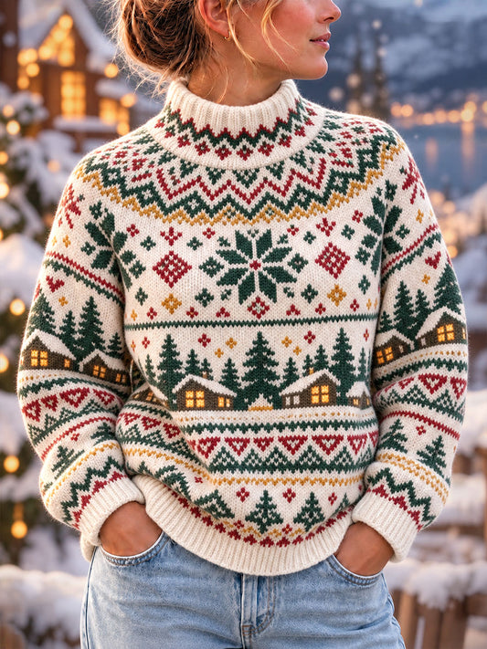 Women's Nordic-Style Christmas Tops