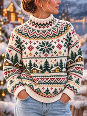 Women's Nordic-Style Christmas Tops