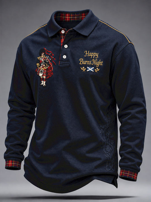 Men's Scotland Burns Night Printed Casual Tops