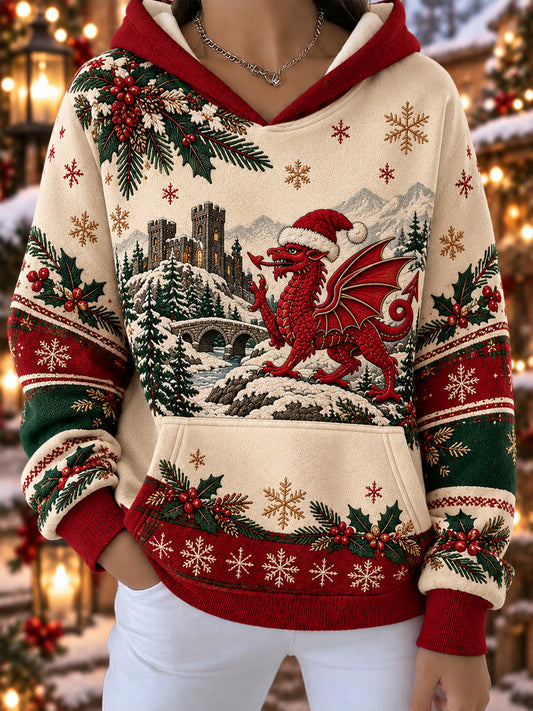 Women's Welsh Christmas Print Sweatshirt