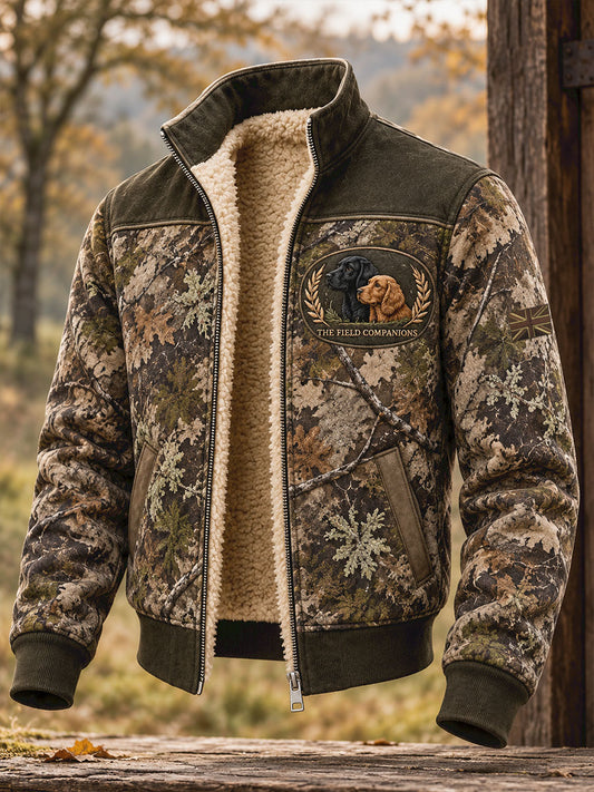 Men's UK Hunting Season Art Printed Composite Fleece Jacket