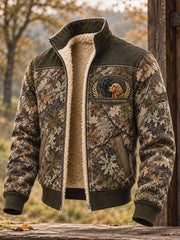 Men's UK Hunting Season Art Printed Composite Fleece Jacket
