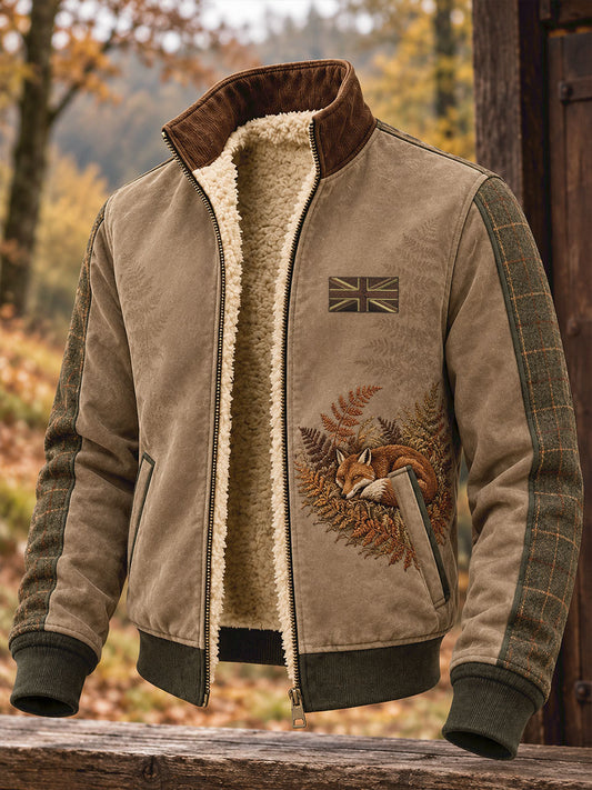 Men's UK Hunting Season Art Printed Composite Fleece Jacket