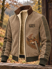 Men's UK Hunting Season Art Printed Composite Fleece Jacket
