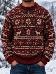 Men's Fair Isle British-style Christmas Sweater