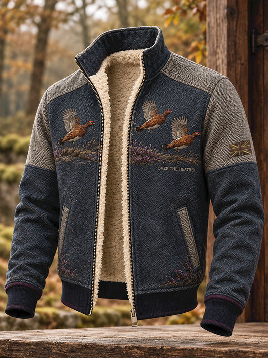 Men's UK Hunting Season Art Printed Composite Fleece Jacket