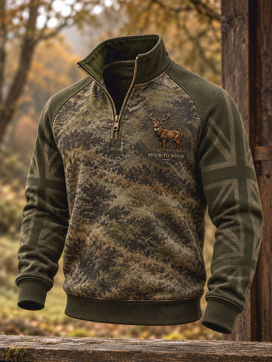 Men's UK Hunting Season Art Printed Sweatshirt