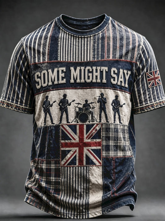 Men's UK Music Lover Printed T-shirt
