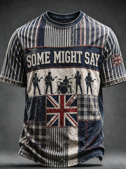 Men's UK Music Lover Printed T-shirt