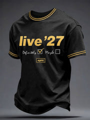 Men's UK Music Lover Printed T-shirt