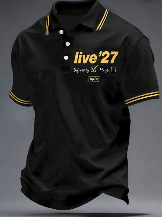 Men's UK Music Lover Printed Casual Tops