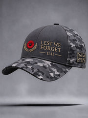 Unisex Lest We Forget Print Hat