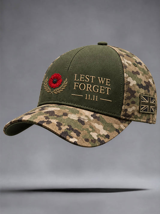 Unisex Lest We Forget Print Hat