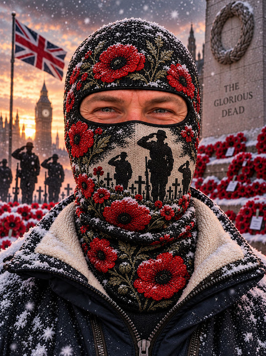 Unisex  Remembrance Day Balaclava