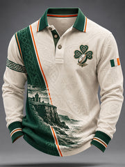 Men's Rugby Lovers Printed long sleeve polo