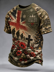 Men's Lest We Forget Print T-shirt